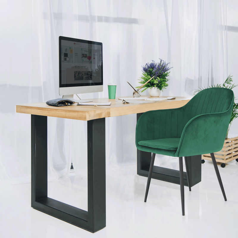 Dizájnos fotel, smaragd Velvet anyag, ZIRKON