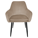 Dizájnos fotel, szürkésbarna Taupe Velvet anyag, ZIRKON NEW