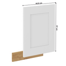 Ajtó mosogatógéphez, fehér/artisan tölgy, LULA ZM 570x446