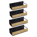 Polcok, 4 db, barna/fekete, ZOBER TYP 1