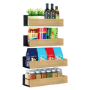 Polcok, 4 db, barna/fekete, ZOBER TYP 1