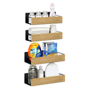 Polcok, 4 db, barna/fekete, ZOBER TYP 1