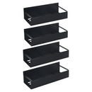 Polcok, 4 db, fekete, ZOBER TYP 2