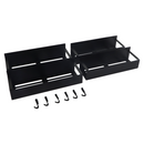 Polcok, 4 db, fekete, ZOBER TYP 2