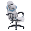 Irodai/gamer szék, szürke/kék, ZODIA