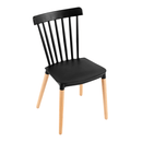 Étkezőszék, fekete/bükk, ZOSIMA