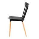 Étkezőszék, fekete/bükk, ZOSIMA