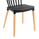Étkezőszék, fekete/bükk, ZOSIMA