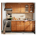 Alapkonyha, égerfa, LORA MDF NEW KLASIK