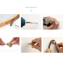 Tükör, természetes bambusz, LEMI 3