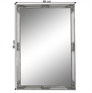 Tükör, ezüst fa keret, MALKIA tip 11