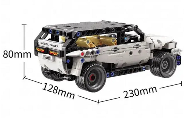 QMAN® 54002 | lego-technic-kompatibilis távirányítós építőjáték | 415 db építőkocka | Tech SUV (app + controller)