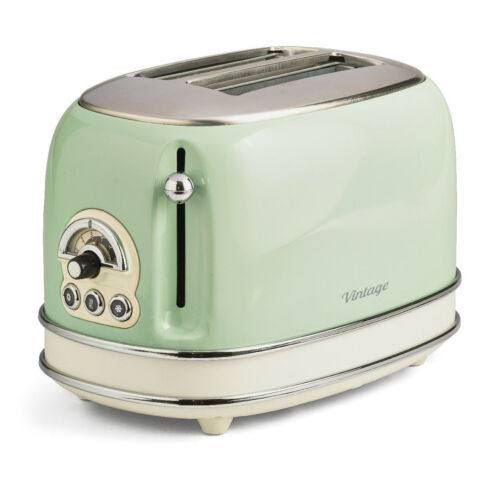 Ariete 155.GR Vintage 2 szeletes kenyérpirító, pasztell zöld