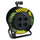 Emos kábeldob 4 aljzat 25m 1,5 mm?, PVC, 230V, fekete