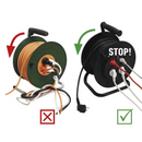 Emos kábeldob 4 aljzat 25m 1,5 mm?, PVC, 230V, fekete