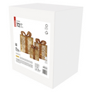 LED ajándékok, 3 méret, beltéri, meleg fehér