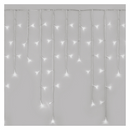 LED karácsonyi jégcsapok, 5 m, kültéri és beltéri, hideg fehér, távirányító, progr, időz.