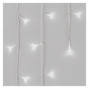 LED karácsonyi jégcsapok, 5 m, kültéri és beltéri, hideg fehér, távirányító, progr, időz.