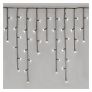 LED karácsonyi jégcsapok, 10 m, kültéri és beltéri, hideg fehér, programokkal