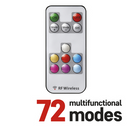 LED karácsonyi fényfüzér, 12 m, kültéri és beltéri, RGB, távirányító, programok, időzítő