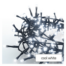 LED karácsonyi fényfüzér – süni, 12 m, kültéri és beltéri, hideg fehér, időzítő