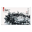 LED karácsonyi fényfüzér – süni, 7,2 m, kültéri és beltéri, hideg fehér, programok