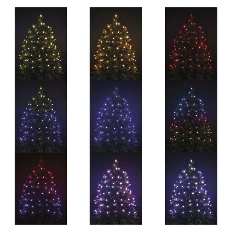 GoSmart LED karácsonyi fényfüzér, 18m, kültéri és beltéri, RGB, programokkal, időz,wifivel