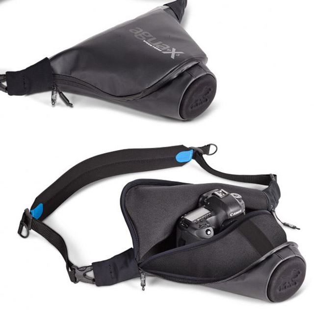 Miggö Agua Quickdraw Stormproof kameratáska SLR Pro kamerákhoz, Fekete-Kék