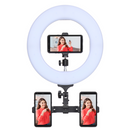 Sunpak Ultimate Vlogging Szett, lámpaállvány, telefonadapter, Boya mikrofon, stúdió körlámpa, fekete