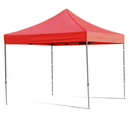 Kerti pavilon, összecsukható 2,9 x 2,9 m, piros