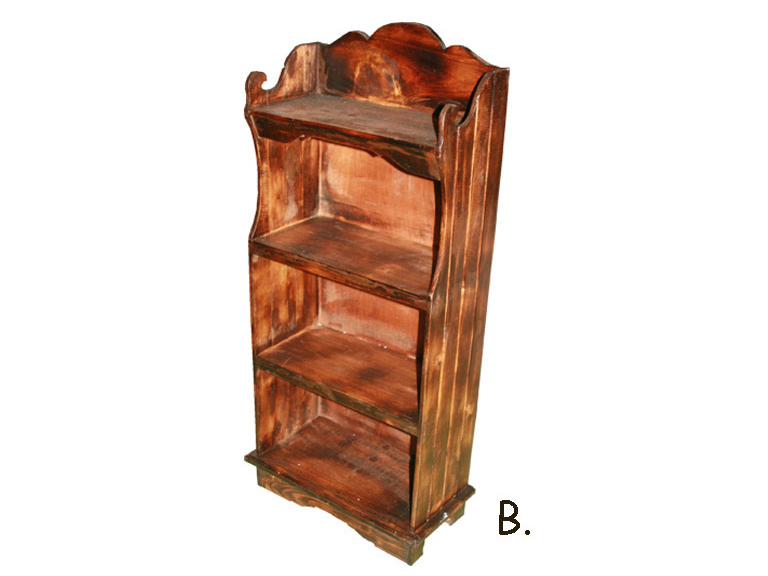 CD-DVD szekrény polcos, barna