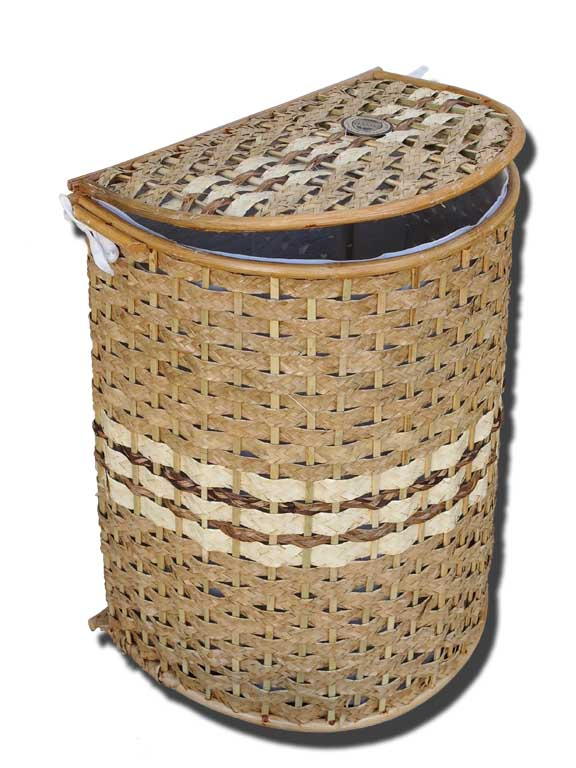 Félkör rattan szennyestartó II.