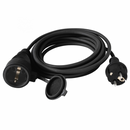 Hosszabbító, fekete, 20m, gumírozott, 3x1,5 mm?