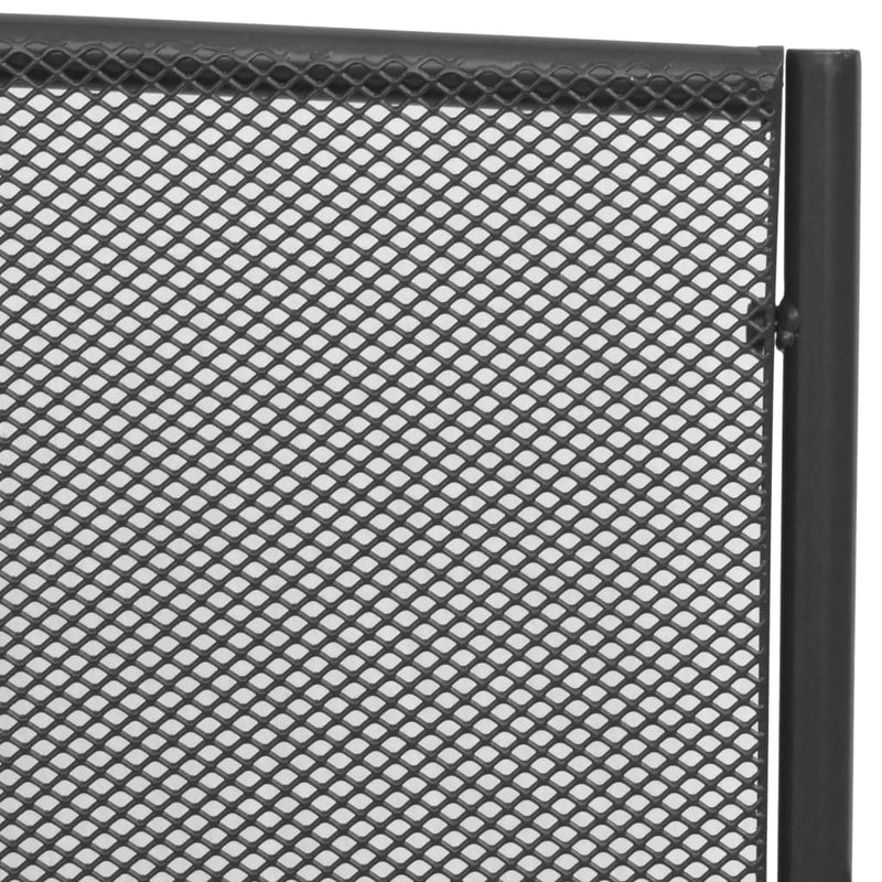 vidaXL antracitszürke rácsos acél kerti pad 108 cm