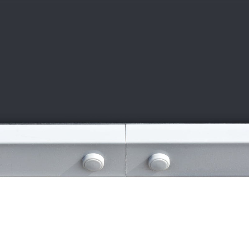 vidaXL fekete acél kerti asztal 150 x 90 x 74 cm