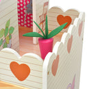 vidaXL 3 emeletes, fa babaház 60x30x90 cm