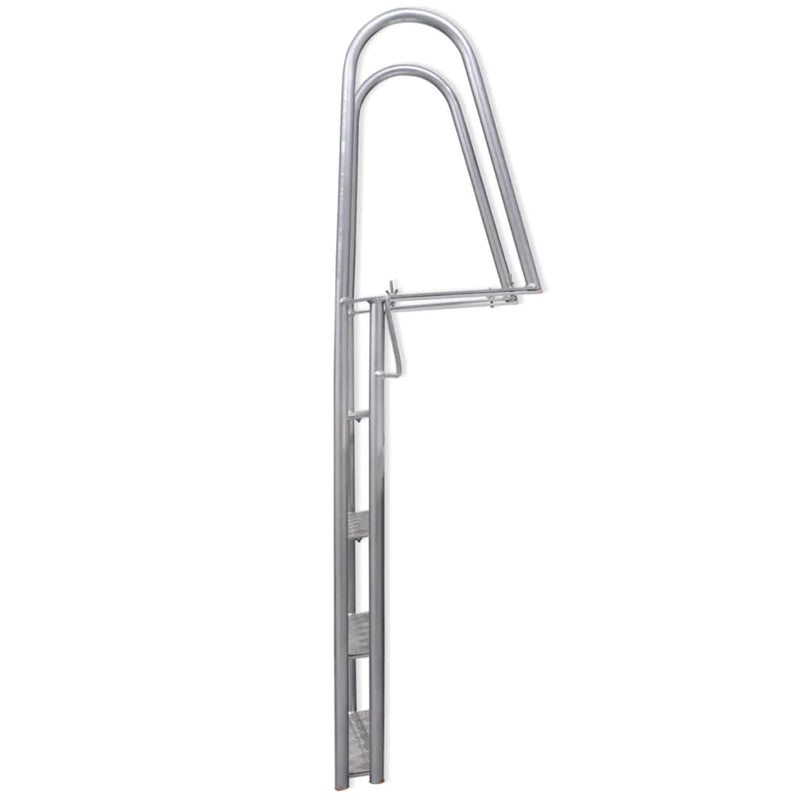 vidaXL 4-lépcsős alumínium dokk-/medencelétra 167 cm