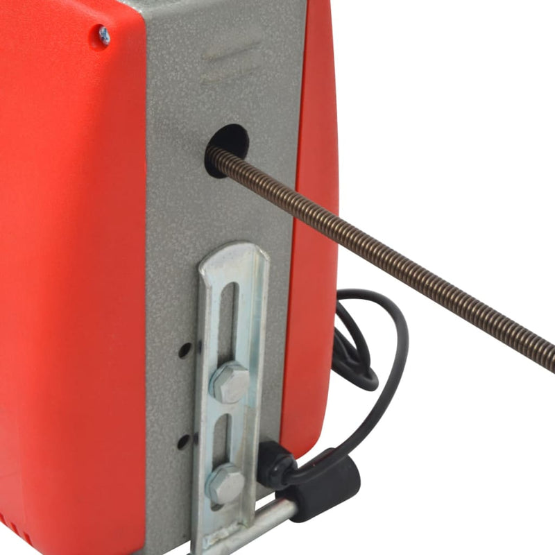 vidaXL csőtisztító gép 250 W 15 m x 16 mm; 4,5 m x 9,5 mm
