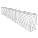 vidaXL horganyzott acél gabion fal fedéllel 600 x 50 x 100 cm