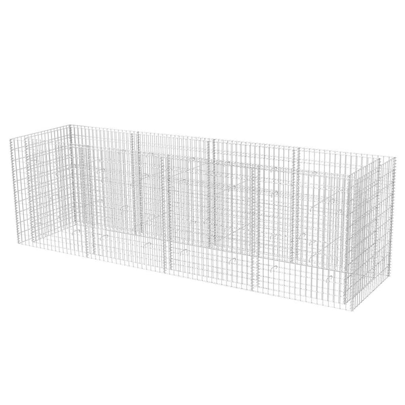 vidaXL acél gabion magaságyás 360 x 90 x 100 cm