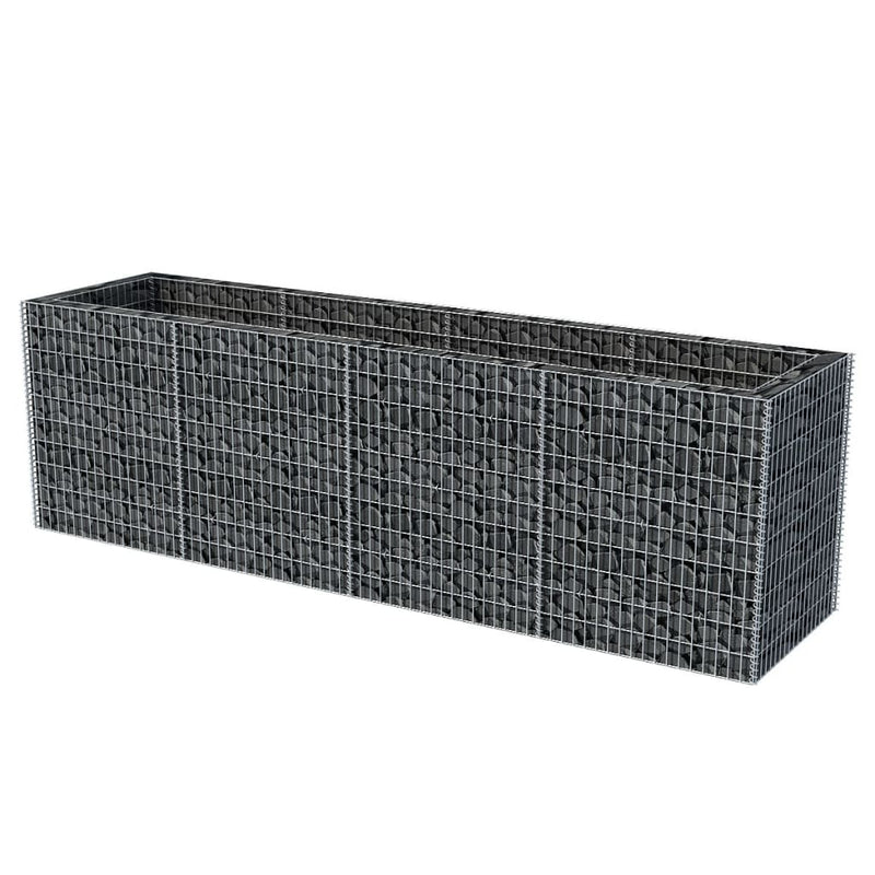vidaXL acél gabion magaságyás 360 x 90 x 100 cm