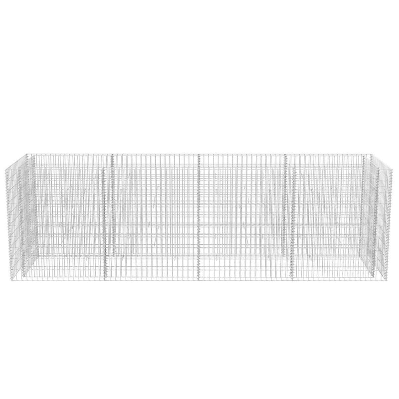vidaXL acél gabion magaságyás 360 x 90 x 100 cm