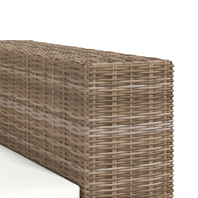 vidaXL 8 darabos háromszemélyes valódi rattan kanapé szett