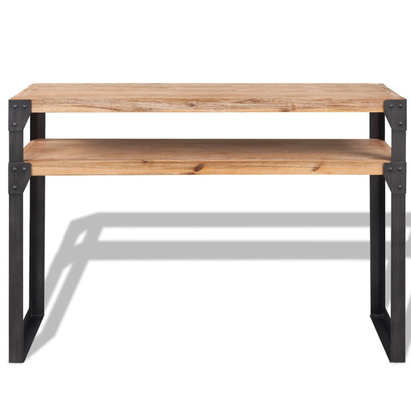 vidaXL Konzolasztal tömör akácfa 120x40x85 cm