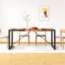 vidaXL tömör újrahasznosított fa étkezőasztal 180 cm