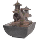 vidaXL Beltéri szökőkút LED-megvilágítással, polyresin