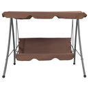 vidaXL kávébarna kültéri hintaágy tetőponyvával