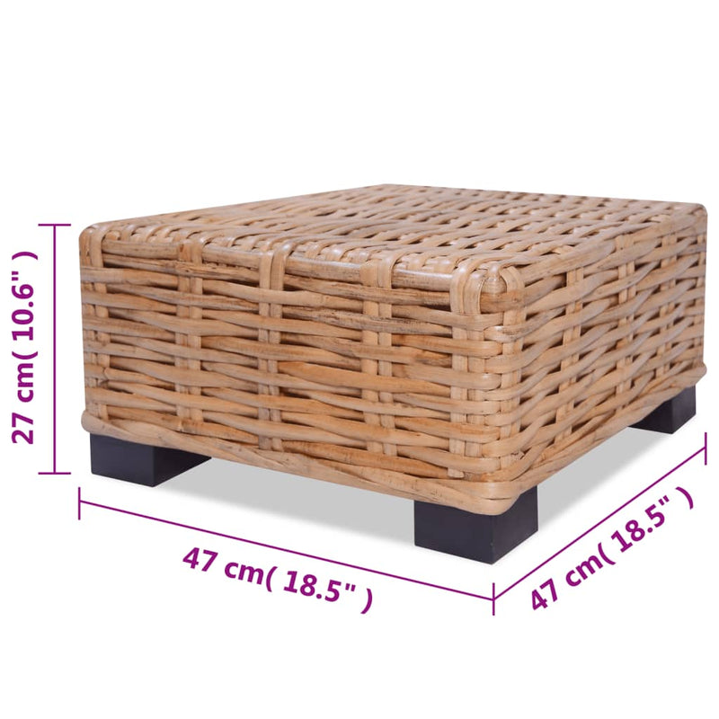 vidaXL 16 részes természetes rattan kanapészett