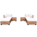 vidaXL 16 részes természetes rattan kanapészett