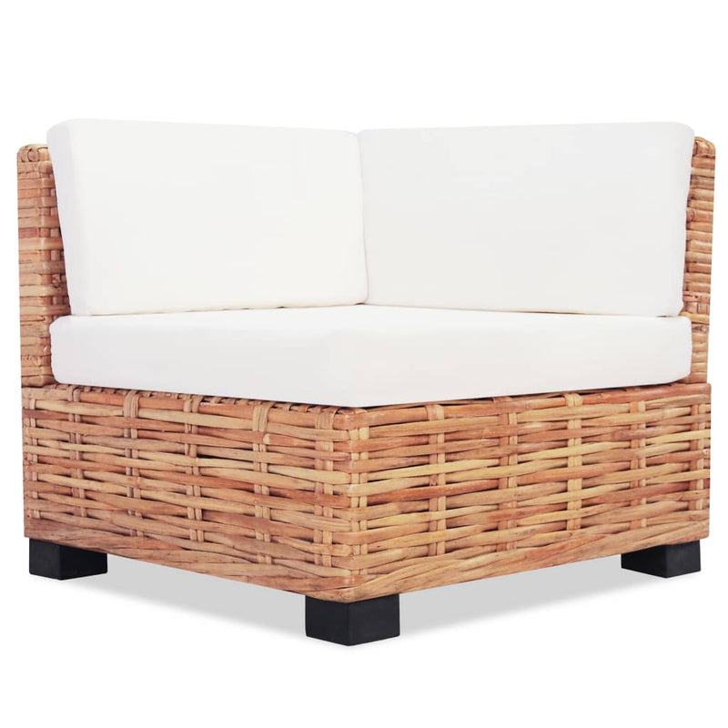 vidaXL 16 részes természetes rattan kanapészett